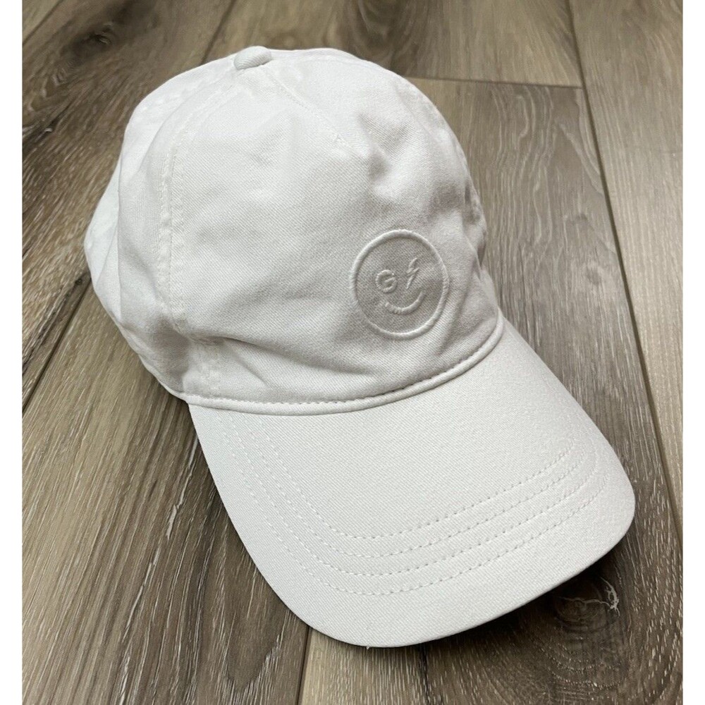 Gilly Hicks White Smiley Logo Baseball Hat One Size Adjustable